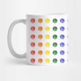 Watercolor Dots - gay pride Mug